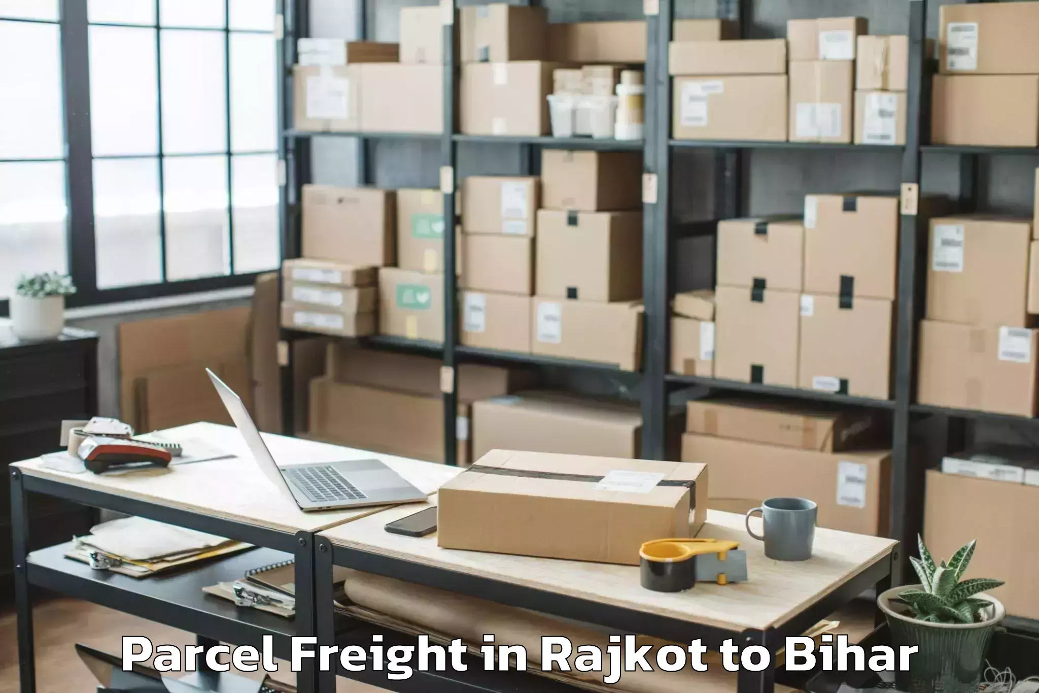 Easy Rajkot to Marhowrah Parcel Freight Booking